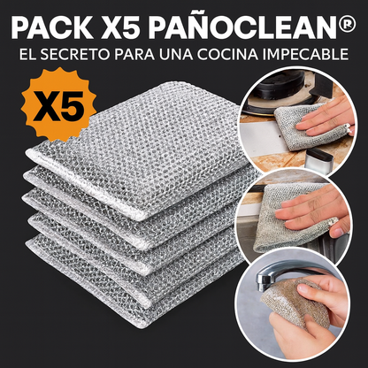 PACK X5 PAÑOCLEAN® EL SECRETO PARA UNA COCINA IMPECABLE