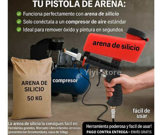 OXIDFREE-Pistola de Arena Antioxido