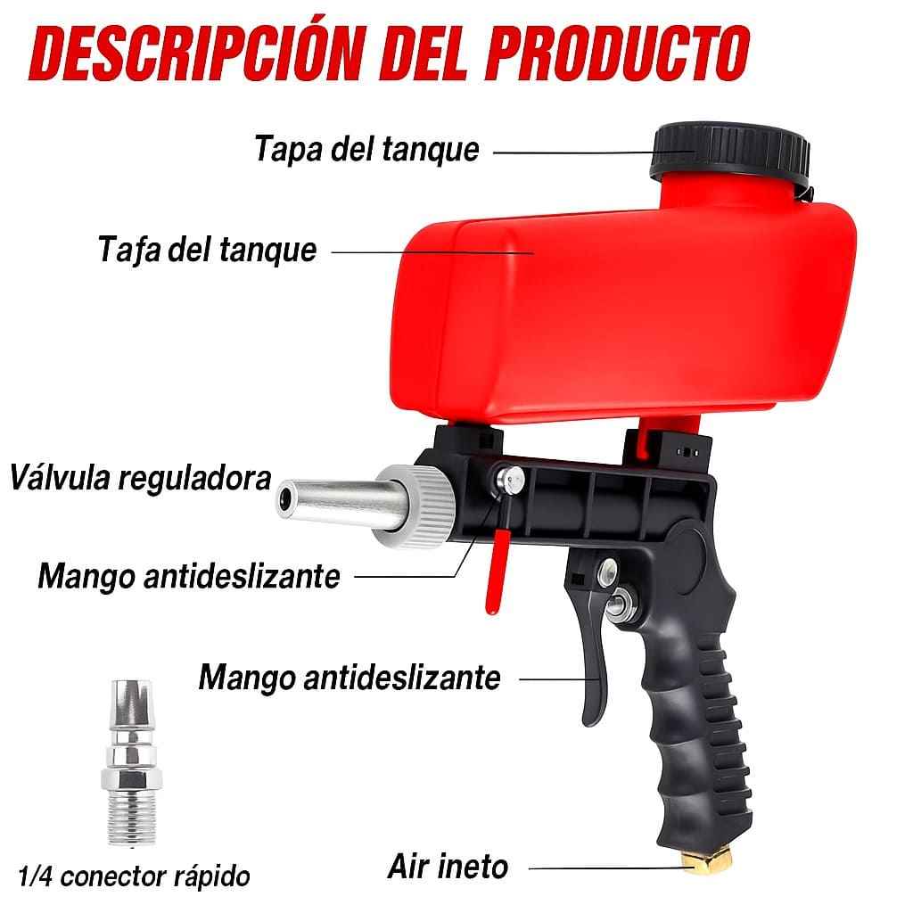 OXIDFREE-Pistola de Arena Antioxido
