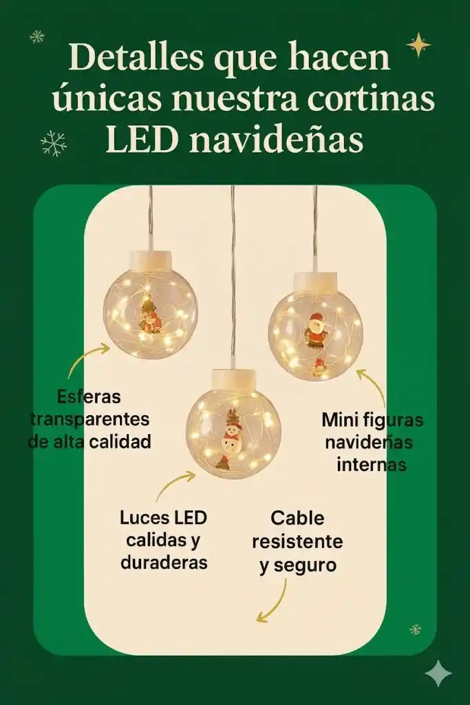 Luces Cascada Navideñas