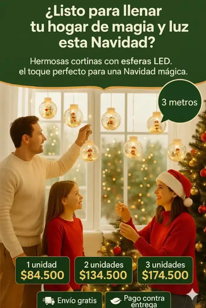 Luces Cascada Navideñas