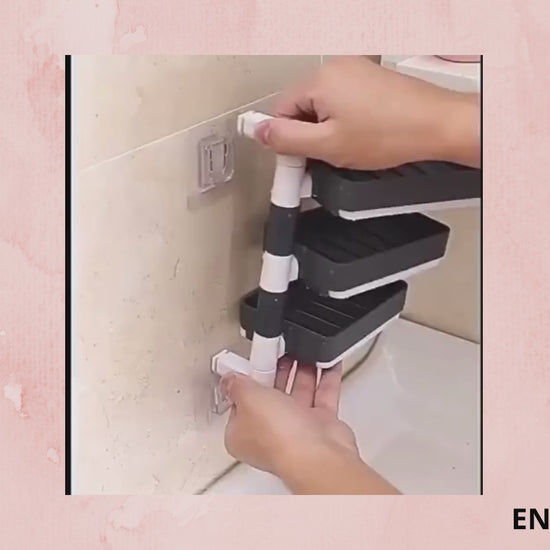 ✔️Estante para baño de 3 Niveles, te proporcionan almacenamiento adicional,  puedes colocar tus objetos importantes para tenerlos a la mano🌚