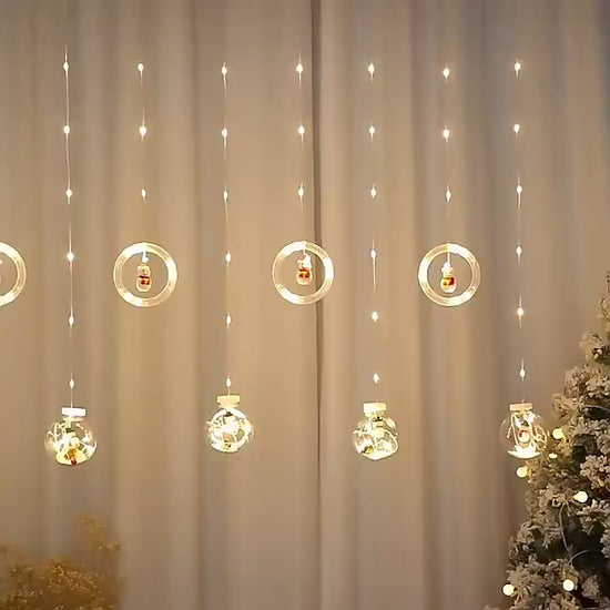 🎇¡ILUMINA TU HOGAR CON LA MAGIA DE LA NAVIDAD CON NUESTRA ESPECTACULAR CORTINA DE LUCES! 