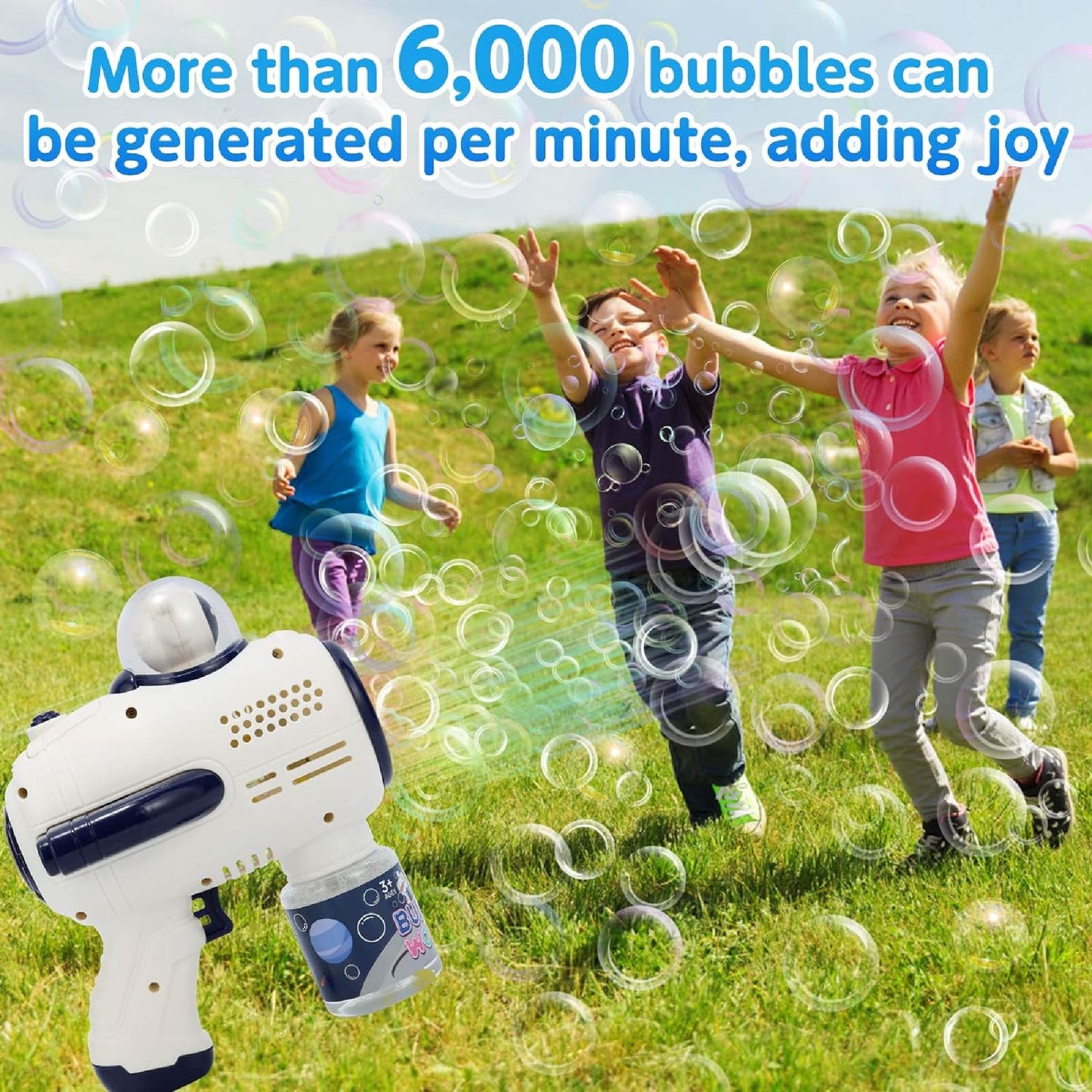 Pistola Burbujas Automatica Astronauta